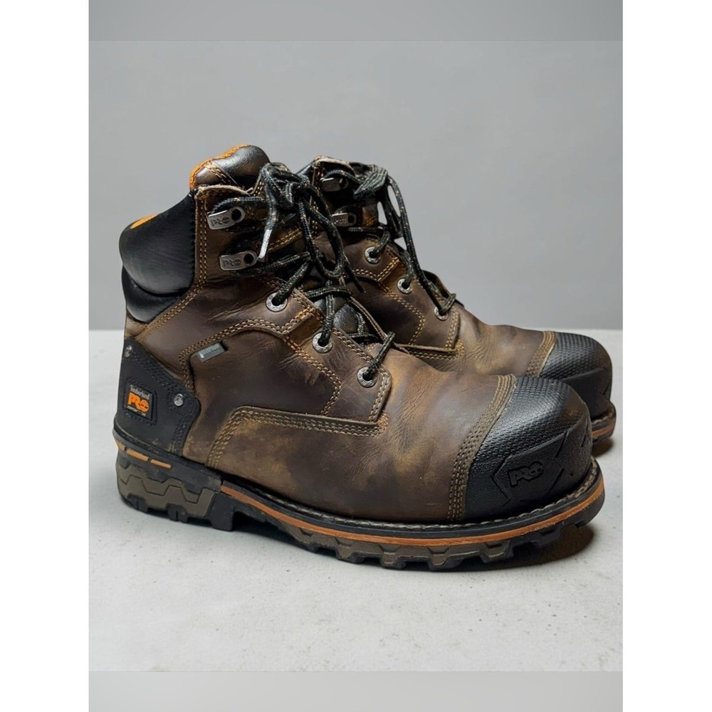 Timberland Mens Pro Boondock 6" Waterproof Comp-Toe Work Boot Size 9.5 Utility